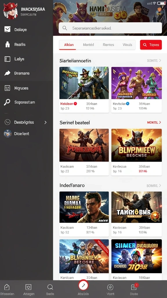 Tampilan utama aplikasi Aplikasi i8.live Resmi: Download dan Instalasi yang intuitif dan efisien.